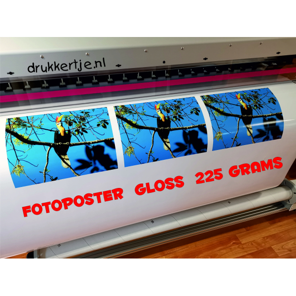 Fotoposter gloss 225 grams op maat